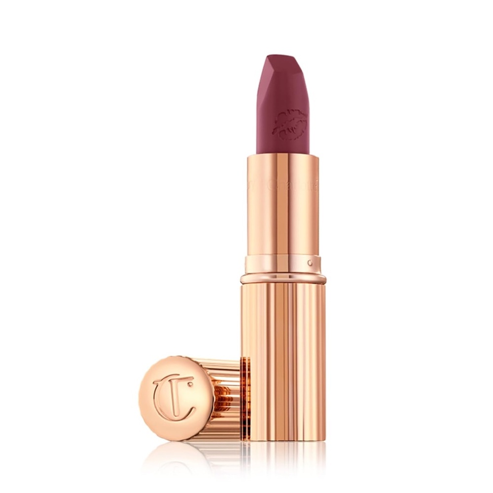 NIB Charlotte Tilbury Hot Lips Lipstick in Secret Salma - deep rose plum